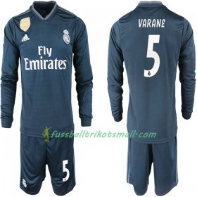 Fußballtrikots Real Madrid VARANE 5 Kinder 2018-2019 Langarm Auswärts-trikot kaufen